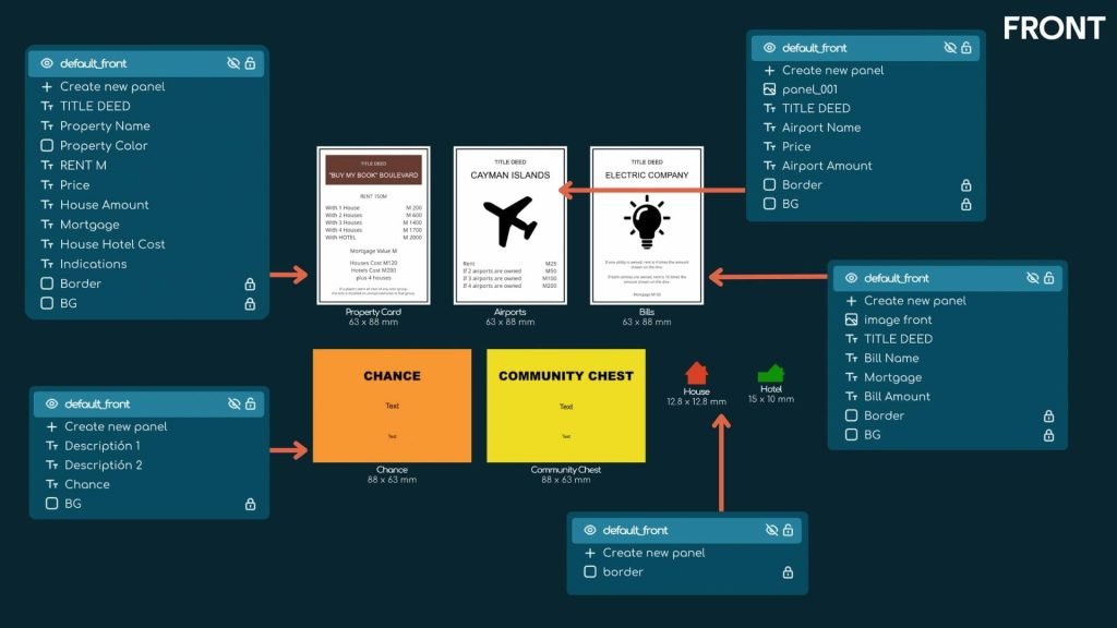Custompoly image for front of cards