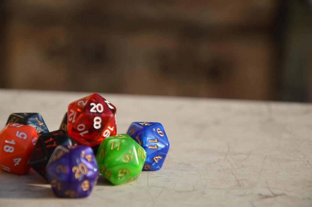 Create a Dungeons and Dragons Campaign Blog Image of 20 die